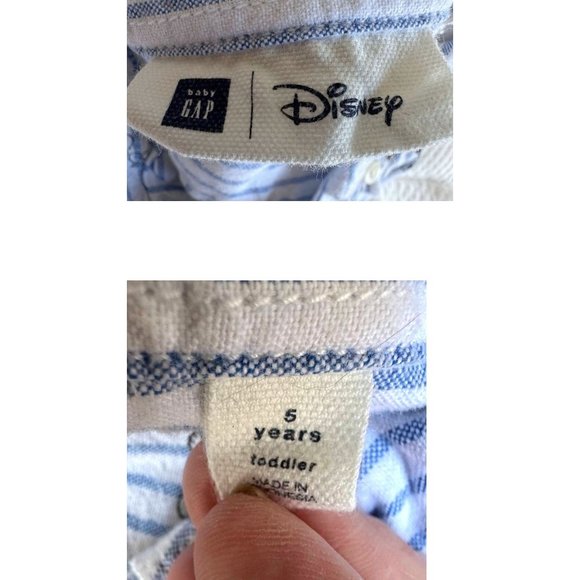 Gap Baby Toddler Button Down Shirt 5T All Over Print Mickey Goofy Donal… - Picture 12 of 12